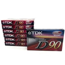 Lot Of 7 Tdk D90 Superior Normal Bias Iec 1/TYPE 1 Cassette Tapes New Sealed - £11.12 GBP