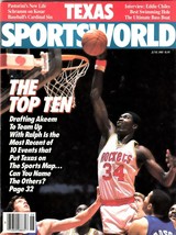 TEXAS SPORTSWORLD Vol.1,No.6 (June 1985) Hakeem Olajuwon Houston Rockets... - £10.53 GBP