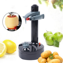 Auto Electric Peeler Home Kitchen Fruit Orange Potato Tomato Peeling Tool Black - £36.75 GBP