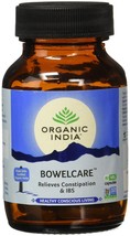 Organic India Bowelcare 60  Veg Capsule Eases Constipation &amp; Bowel Movement - £15.57 GBP
