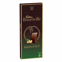 Cadbury Bournville Raisin and Nuts Dark Chocolate Bar, 80 gm (Pack of 4) - £15.79 GBP