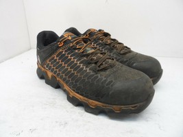 Timberland PRO Men&#39;s Powertrain Sport AT Work Shoes A1RV3 Black/Orange Size 9.5W - £22.72 GBP