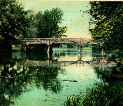 The Old Battle Ground Bridge Concord Massachusetts MA UDB Postcard - £2.92 GBP