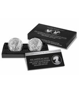 2021 Reverse Proof American Eagle Silver 2-Coin Set with Box & CoA,Type 1 & 2 - $297.00