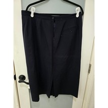Vintage Austin Reed Wool Skirt 16 Navy 100% Wool Midi Career Lined Made ... - $558.00 MXN