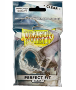 1 pack of 100 Dragon Shield Clear Toploading Perfect Fit Std. Sized Card... - $10.98 CAD