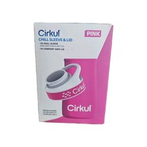 1 Cirkul Chill Sleeve &amp; Comfort-Grip Lid for 22oz Bottle - PINK - BRAND ... - $4.56