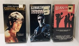 VHS  Sealed LOT Terminator 2 Lean On ME Staying Alive (VHS 1983) Travolta - £149.45 GBP