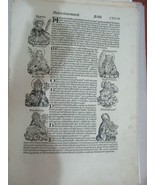 Page 118 of Incunable Nuremberg chronicles , done in 1493 .  LATIN - £202.74 GBP