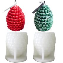 Christmas Pinecone Silicone Candle Mold 3D Xmas Resin Concrete DIY White... - €3,00 EUR Christmas Pinecone Silicone Candle Mold 3D Xmas Resin Concrete DIY White... - €3,00 EUR