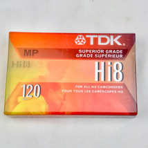 TDK Hi8 120Min Superior Grade Camcorder Video Cassette Tapes NEW SEALED - £7.95 GBP