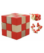 Ebros Frank Lloyd Wright Cube 3D Puzzle 2.25&quot; H Wooden Puzzles Brain Exe... - €11,14 EUR