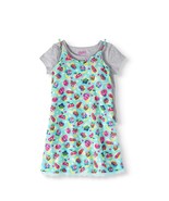Shopkins Girls Lace Hem Crepe Slip Dress W Shirt X-Small 4-5 NEW - $257.35 MXN