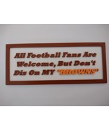 Cleveland Browns Magnetic Fan Sign - $223.42 MXN