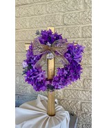Cemetery cross , grave decoration for spring, memorial for grave at cemetery - $27.00