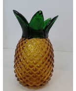 Unbranded Well Made Glass Pineapple 8 In. Tall X 4.5 In. Wide Vase, Hand... - £27.24 GBP