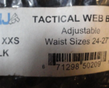 NEW KNJ PS70102-31002 BLACK TACTICAL WILDLAND SMOKEJUMPER RIGGER WEB BEL... - $26.13