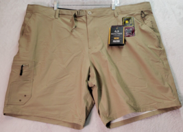 Realtree Fishing Shorts Mens 3XL Khaki Nylon Adjustable Waist Slash Pock... - £21.02 GBP