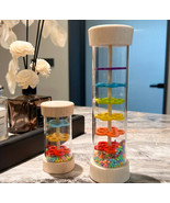 Wooden Rainbow Rainmaker Toy - Early Educational Sensory Musical  - €14,38 EUR