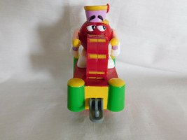 M Ms Red Plain Christmas Train Topper Playing Drum 3 Inches Tall 2006 - $4.99