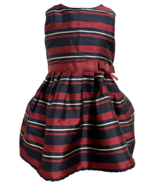 Nautica Toddler Girls Taffeta Sleeveless Dress Red/Blue 24 Mo. - $14.24