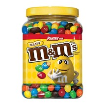 M&amp;M&#39;s Peanut Chocolate Candy, Plastic Pantry Size Jar (62 oz.) - $31.50