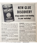 1941 Casco Cascamite Glue Advertisement Vintage Woodworking Adhesive DWF17 - $27.40 CAD