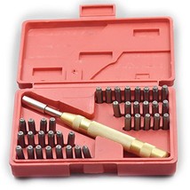 Fujiyuan 1 set Automatic Hand Steel Stamp 3mm 1/8&quot; Number &amp; alphabet Pun... - $26.45