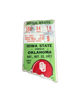 Iowa State Cyclones @ Oklahoma Sooners Football Ticket Stub 10/22/1977 S... - €10,36 EUR