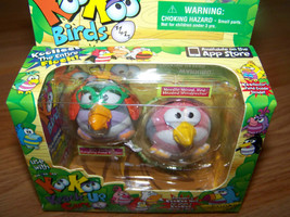 Koo Koo Zoo KooKoo Flocked Birds 2 Pack Bird Woodpecker &amp; Gargling Pond Trotter  - £7.71 GBP