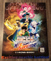 HUNTER X HUNTER NEN SURVIVOR NYCC Comic Con EXCLUSIVE PROMO POSTER PRINT... - $12.38