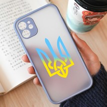 Ukraine Flag Map Pattern Clear Phone Case for iPhone 14 13 11 12 Pro Max Mini X  - £5.83 GBP