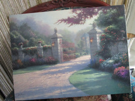 Thomas Kinkade Limited Edition On Canvas &quot; Summer Gate&quot; 18 X 24&quot; No Frame - £194.94 GBP