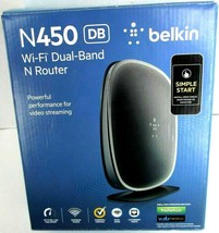 Belkin N450 DB 4-Port 10/100 Wireless N Router F9K1105V - £15.12 GBP