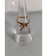 Guardian Angel Ring Adjustable Bronze Tone - $3.40 CAD