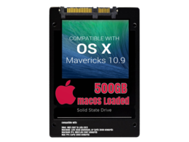 macOS Mac OS X 10.9 Mavericks Preloaded on 500GB Solid State Drive - £55.94 GBP