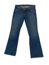 L.e.I. Gabriel Jeans Women Size 11 Med Dark Wash Stretchy Bootleg Denim Curvy - £12.87 GBP