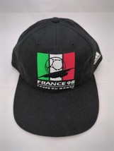 Adidas France 98 Italia Black Baseball Cap - $11.74