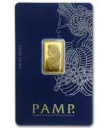 5 Gram PAMP Suisse GOLD Bar 999.9 Of Fine Gold Sealed In Assay Card  - $1,200.51 CAD