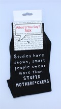 What&#39;d You Say Socks - Unisex Crew - Studies Have Shown - One Size Fits ... - £5.34 GBP