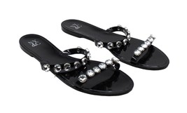 New York &amp; Company Chava Women&#39;s Gem Jelly Sandals - £36.45 GBP