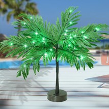 Luau Party Decorations Palm Tree With Lights, Lighted Palm Tree For Table Decor  - £31.96 GBP