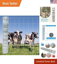 Farm Fence 4ft x 164ft Heavy Zinc Coating Cattle Fence,Galvanized Field ... - $156.80
