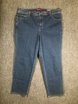 Gloria Vanderbilt Jeans 18 Womens Straight Leg Regular Fit High Rise Denim Pants - £11.57 GBP