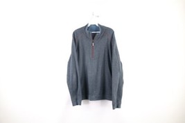Vtg Tommy Bahama Mens XL Faded Cotton Knit Reversible Half Zip Pullover Sweater - £35.01 GBP