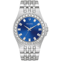 Bulova Men&#39;s Crystal Blue Dial Watch - 96A254 - £278.48 GBP