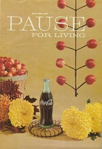 Pause for Living Autumn 1961 Vintage Coca Cola Booklet Plants Holiday Ba... - £7.81 GBP