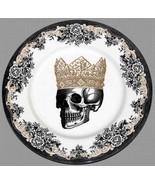 Royal Stafford Gold Crown Skull Floral Border 11&quot; Dinner Plate(s) Englan... - $26.02 CAD