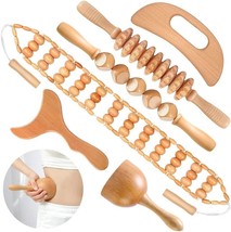 10 in 1 Wood Therapy Massage Tools Massager Wooden Massager for Body Shaping Mas - £40.74 GBP