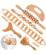 10 in 1 Wood Therapy Massage Tools Massager Wooden Massager for Body Sha... - £40.64 GBP
